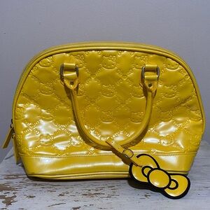 Loungefly Hello Kitty Bright Yellow Embossed Purse